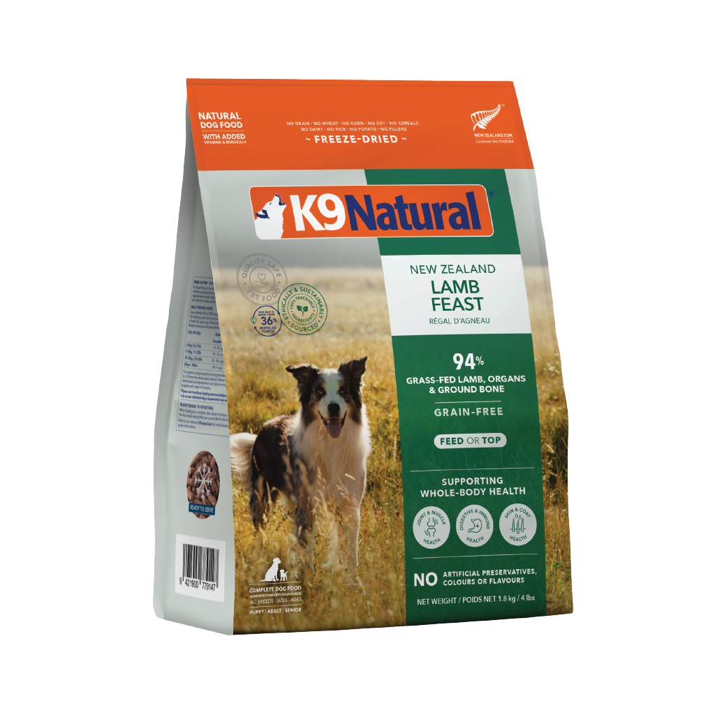 ドッグフード New Zealand Grass-Fed Lamb Feast K9 Natural New Zealand Grass-Fed Lamb Feast