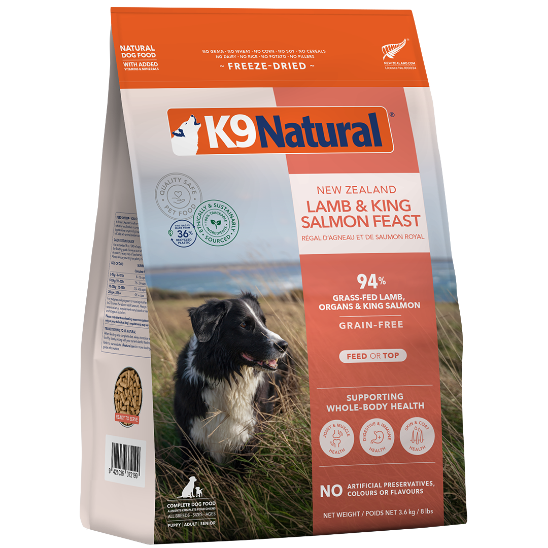 K9Natural LAMB&KINGSALMON FEAST1.8kgリピ割有 Lamb & King Salmon Feast Freeze-Dried Dog Food – K9 Natural