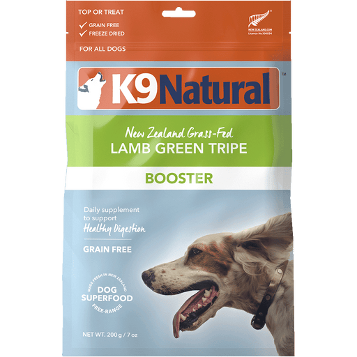 K9 Natural Freeze-Dried Lamb Green Tripe 200g bag