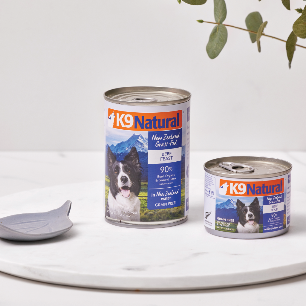 Beef Feast Canned Dog Food K9 Natural