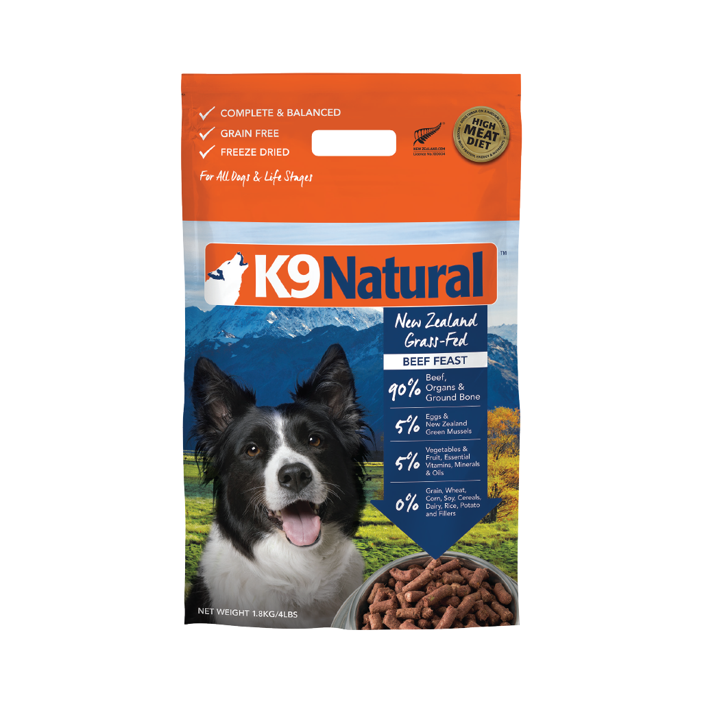 Beef Feast Freeze Dried Dog Food K9 Natural