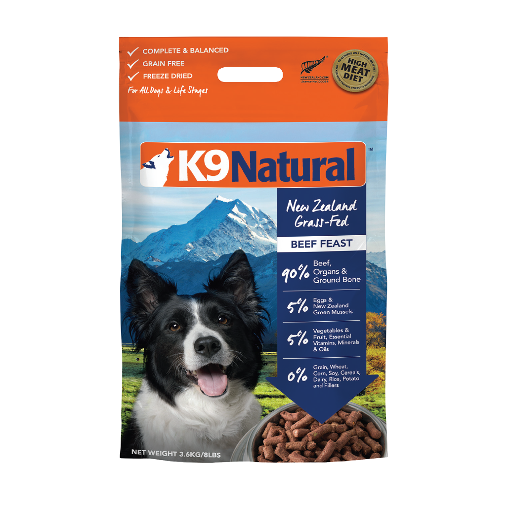 Beef Feast Freeze-Dried Dog Food – K9 Natural
