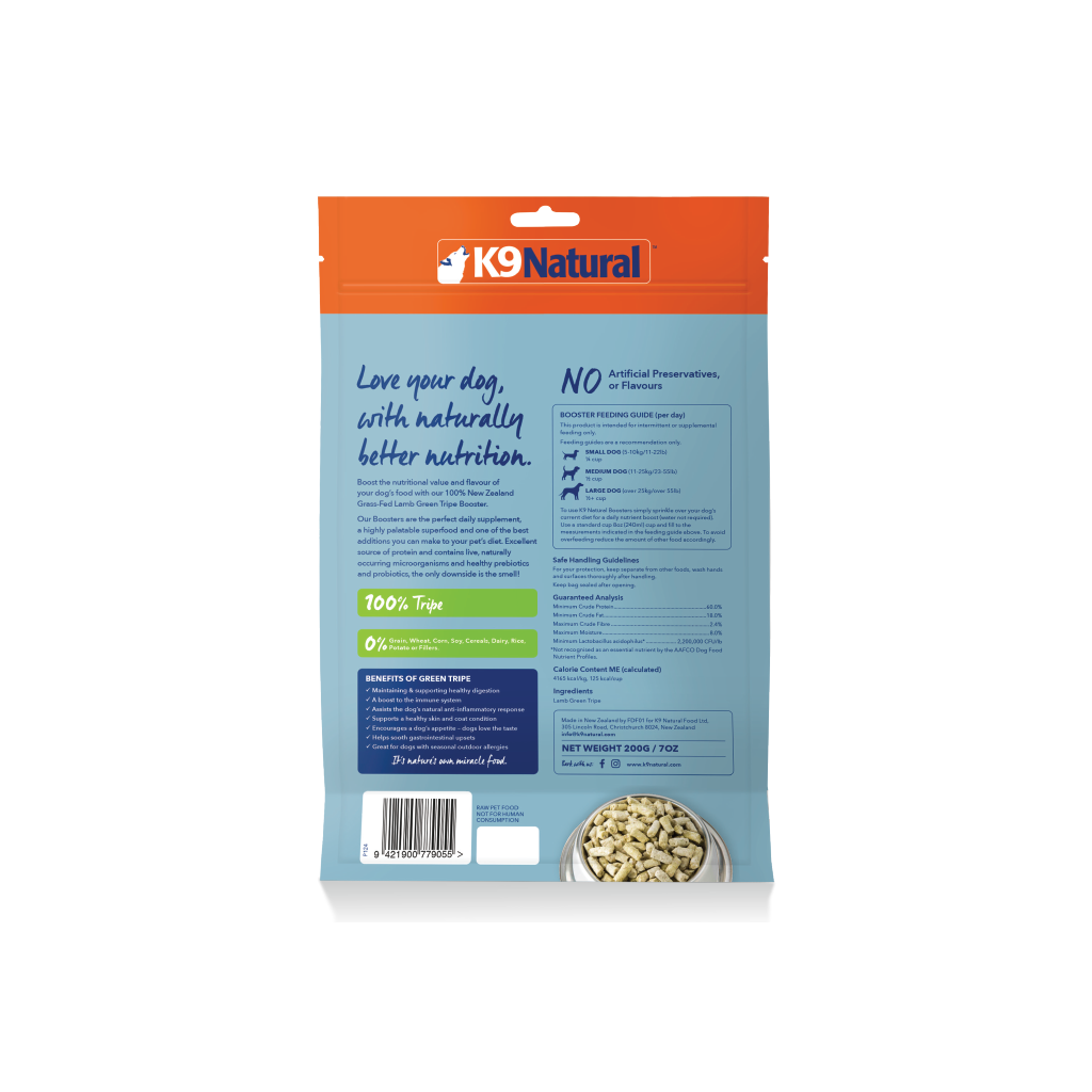 K9 natural lamb green tripe best sale