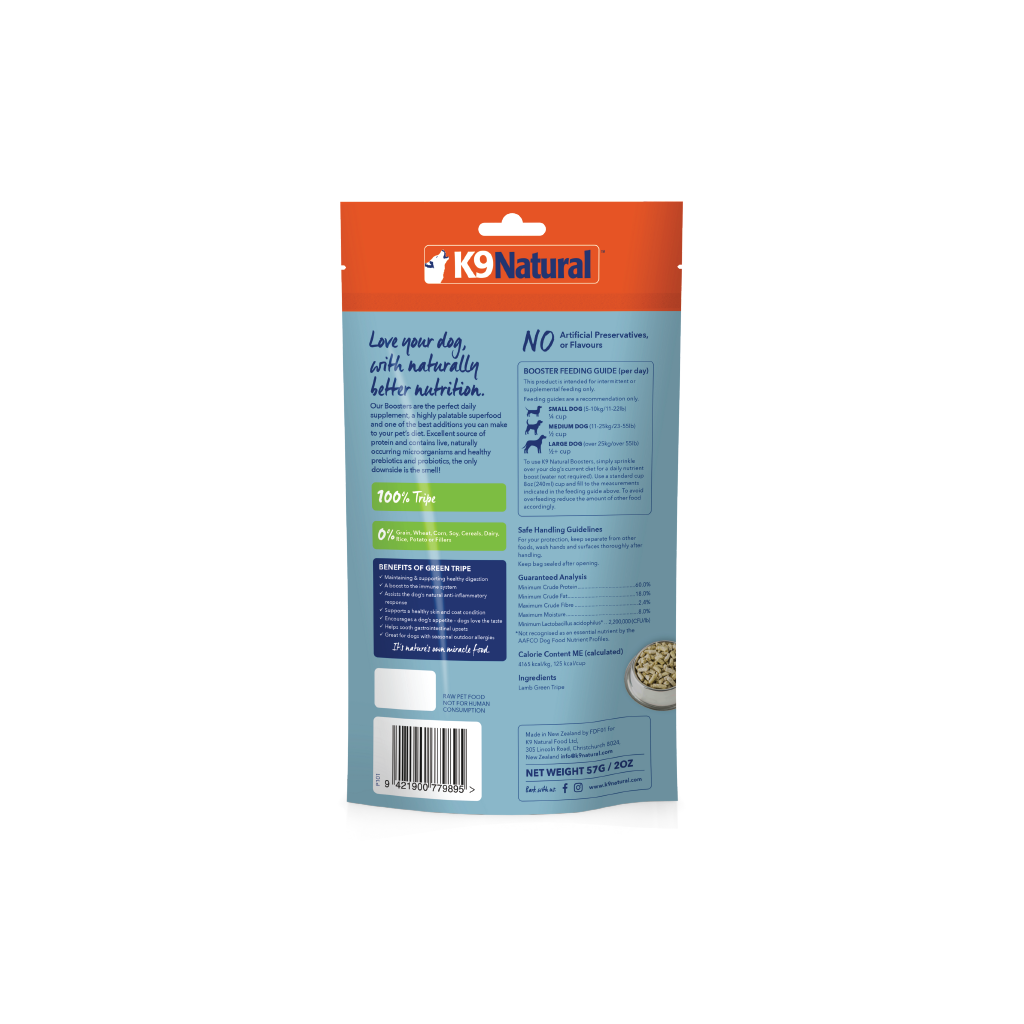 K9 natural green tripe booster best sale