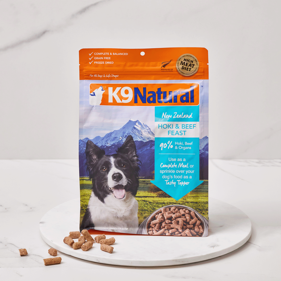 Hoki & Beef Feast Freeze-Dried Dog Food – K9 Natural
