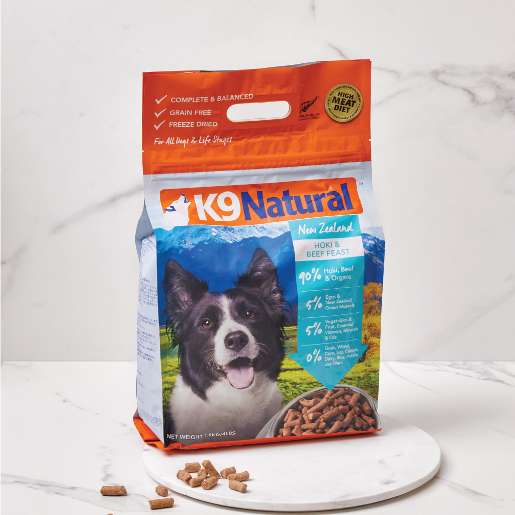 Hoki & Beef Feast Freeze-Dried Dog Food – K9 Natural